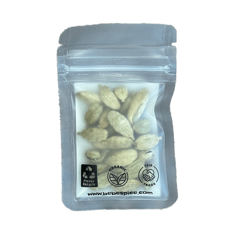 Green Cardamom Pods, Whole, Organic - Bebe Spice