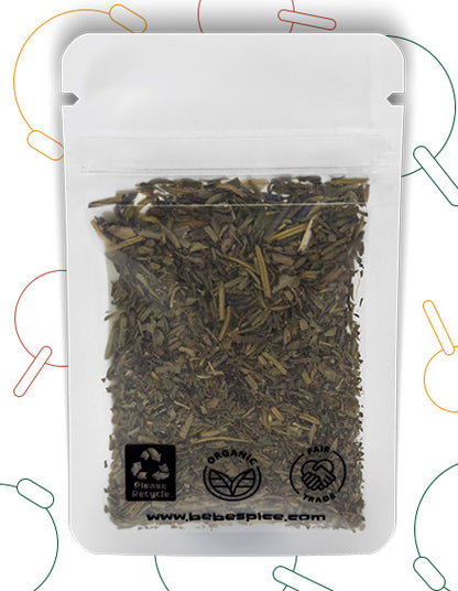 The back of a Bebe Spice Herbes De Provence  packet